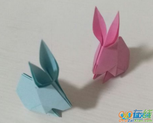 折纸兔子的教程