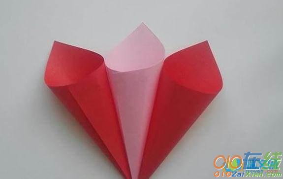 简单手工折纸花的折法