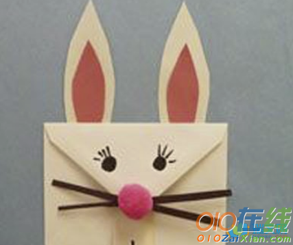 简单的兔子剪纸图解