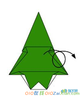 圣诞树的折纸教程