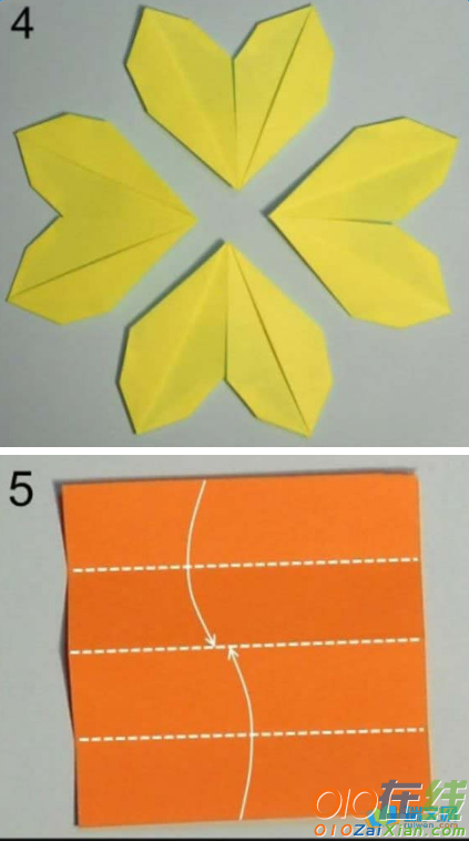 折纸小黄花的折法图解