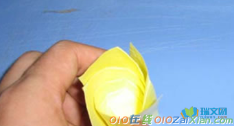 简易玫瑰花的折法图片
