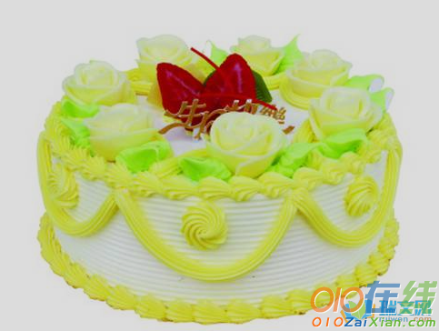清新生日蛋糕图片