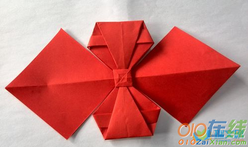 蝴蝶结折纸教程图解