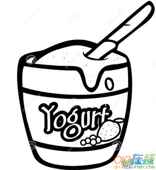 酸奶卡通图片简笔画