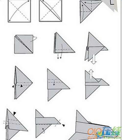 各种纸飞机折法