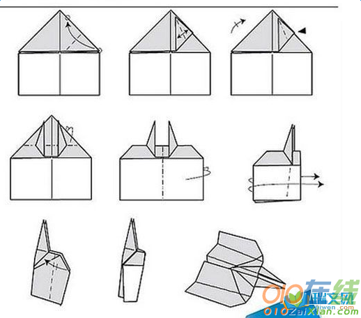 各种纸飞机折法