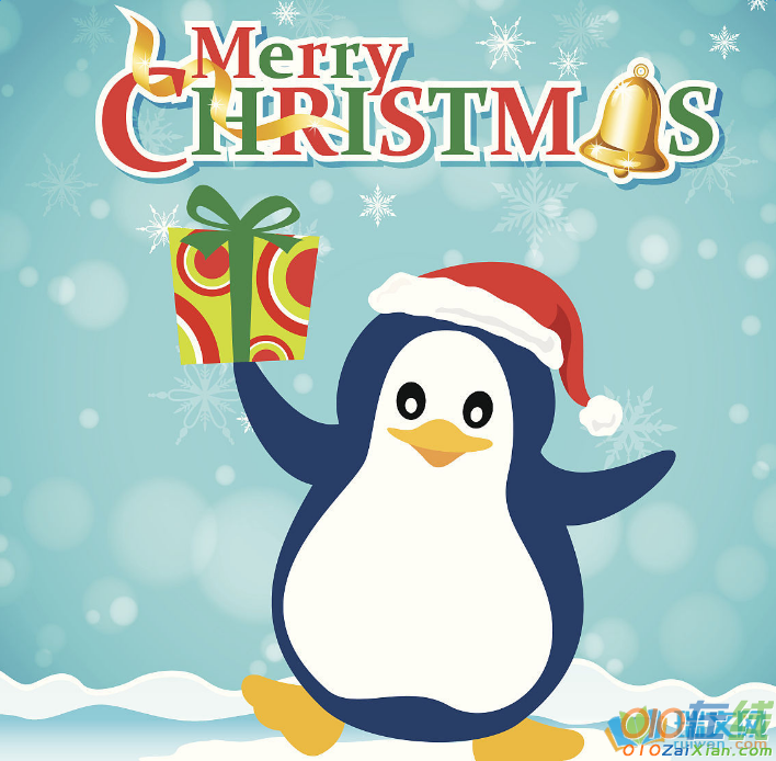 圣诞节企鹅图片
