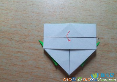 双头心形千纸鹤的折法图解