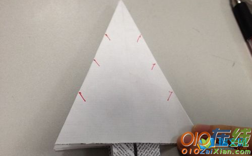 一张纸圣诞树折纸图解