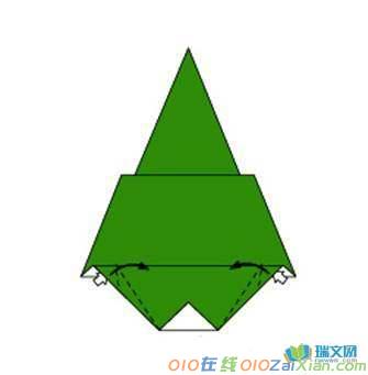 圣诞树折纸的步骤图片
