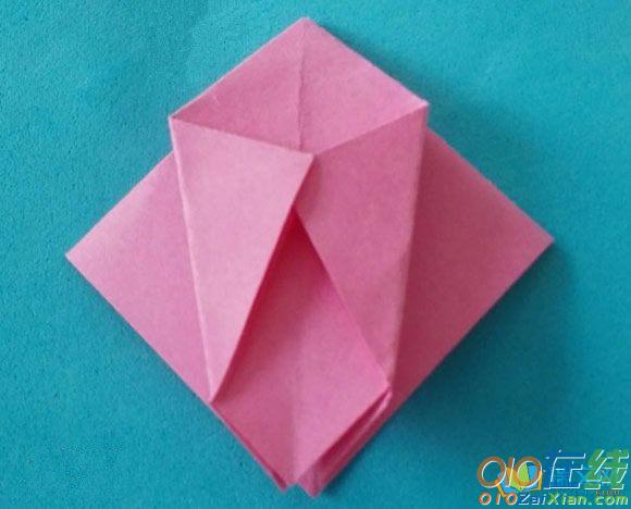 简单折纸花的图解
