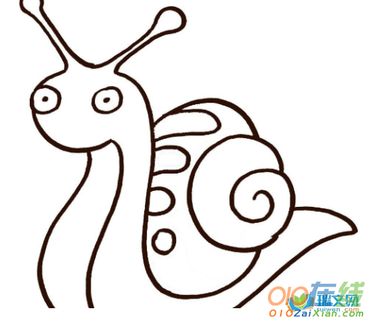 蜗牛图片卡通简笔画