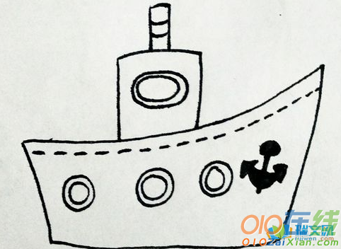 轮船卡通图片简笔画