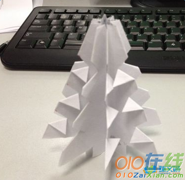 简单的圣诞树折纸