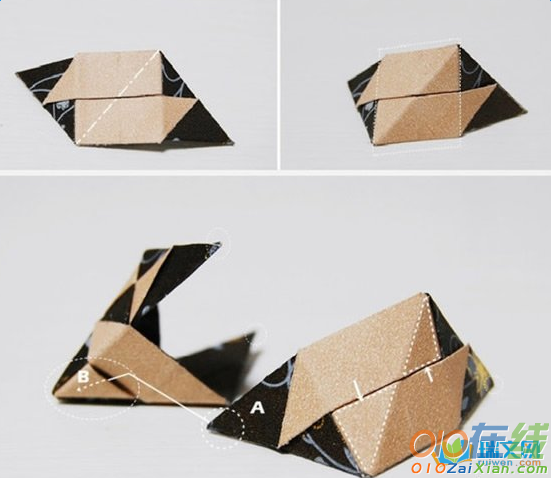 手工折纸立体挂饰的方法