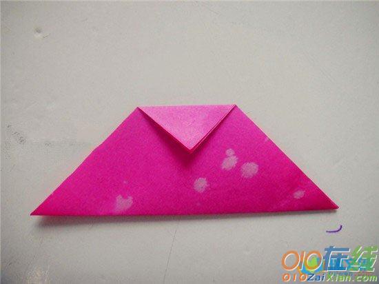 儿童折纸小猫的折法教程
