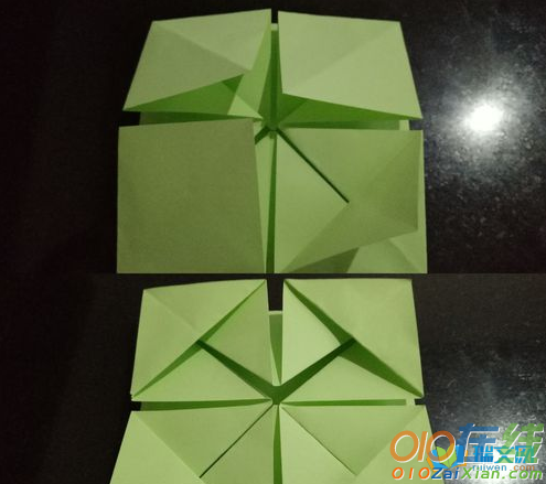 八角花篮折纸方法图解
