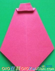 幼儿手工折纸领带图解