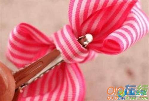 简单丝带花制作蝴蝶结的折法