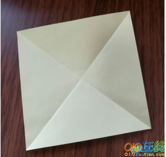 图解折纸百合花步骤