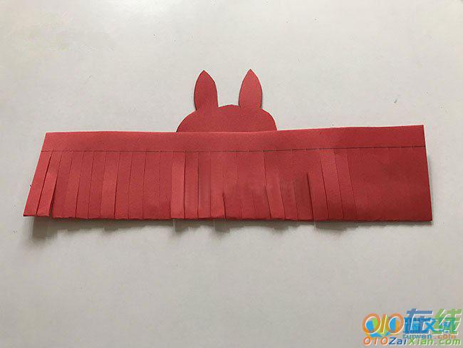 中秋节兔子灯笼剪纸制作方法