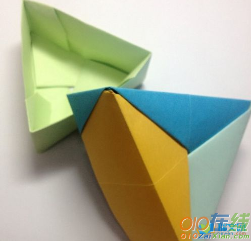 三角形礼品盒折法图解