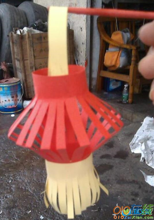 儿童有趣的灯笼DIY剪纸教程