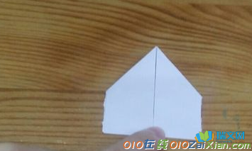 三角插折纸图解