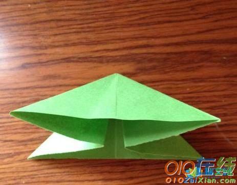 三角折纸鱼图解