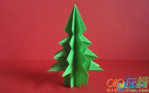 简单的圣诞树折纸折法