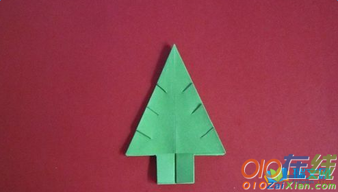 简单的圣诞树折纸折法
