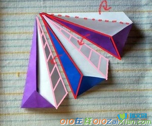 手工折纸立体房子图解