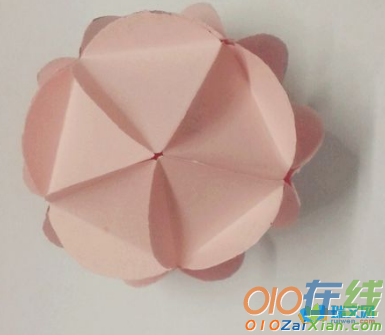折纸花球灯笼制作方法
