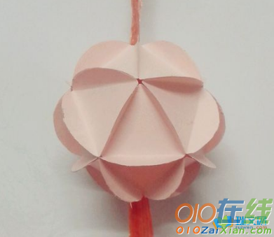 折纸花球灯笼制作方法
