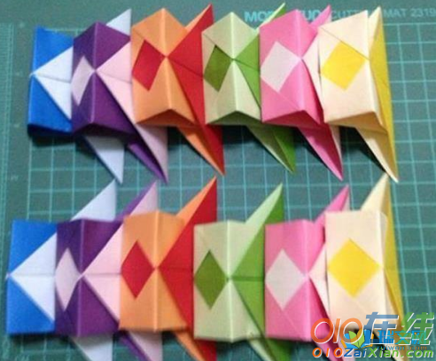 彩色折纸灯笼制作教程