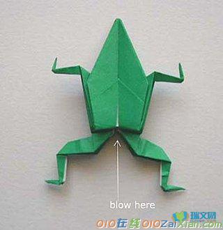 立体青蛙的折纸教程