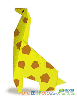 小动物折纸：长颈鹿折纸图解