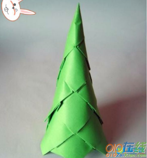圣诞树折纸教程