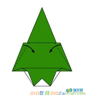 简单圣诞树的折纸图解教程