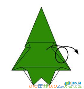 简单圣诞树的折纸图解教程