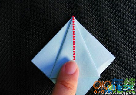 百合花折纸折法