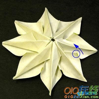 手工折纸太阳花的教程