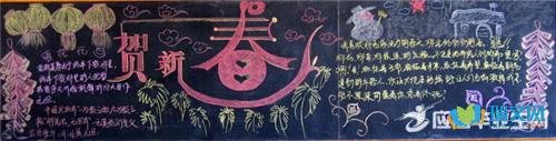 歡慶春節(jié)黑板報圖片大全