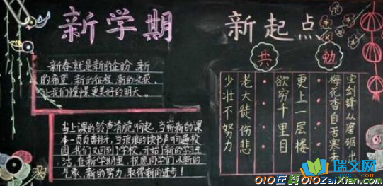 我们开学了黑板报资料