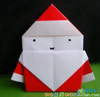 手工折纸圣诞老人