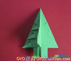 圣诞树简单折纸