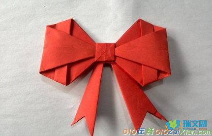 手工折纸简单的蝴蝶结