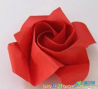 川崎玫瑰花的折法图解