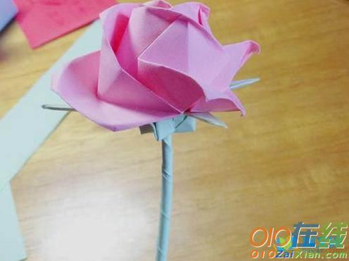 川崎玫瑰花萼折法图解